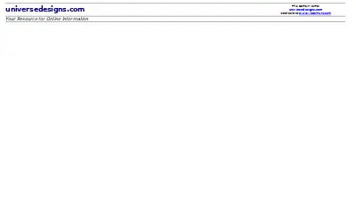 universedesigns.com in 2005