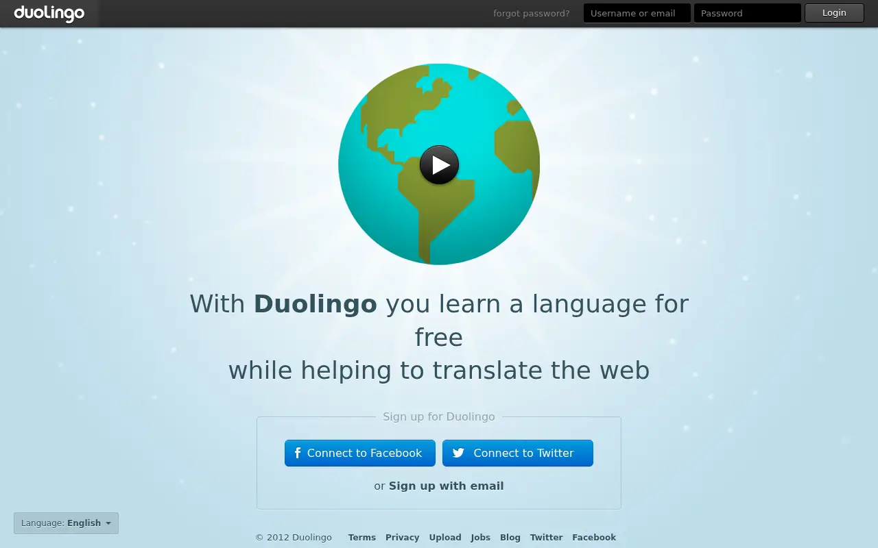 duolingo.com on July 1, 2012