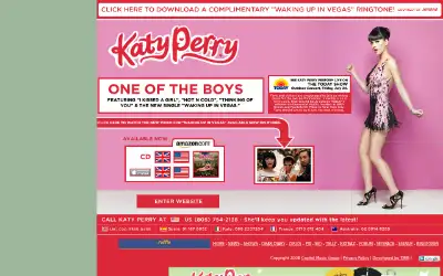 katyperry.com in 2009
