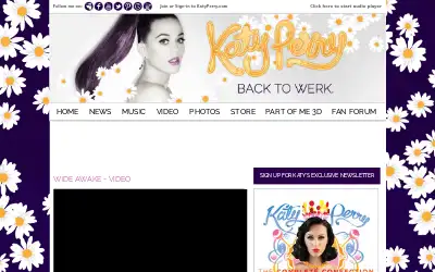 katyperry.com in 2013