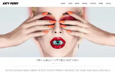 katyperry.com in 2017