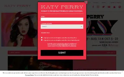 katyperry.com in 2022