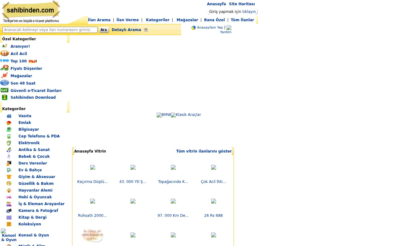 sahibinden.com in 2008