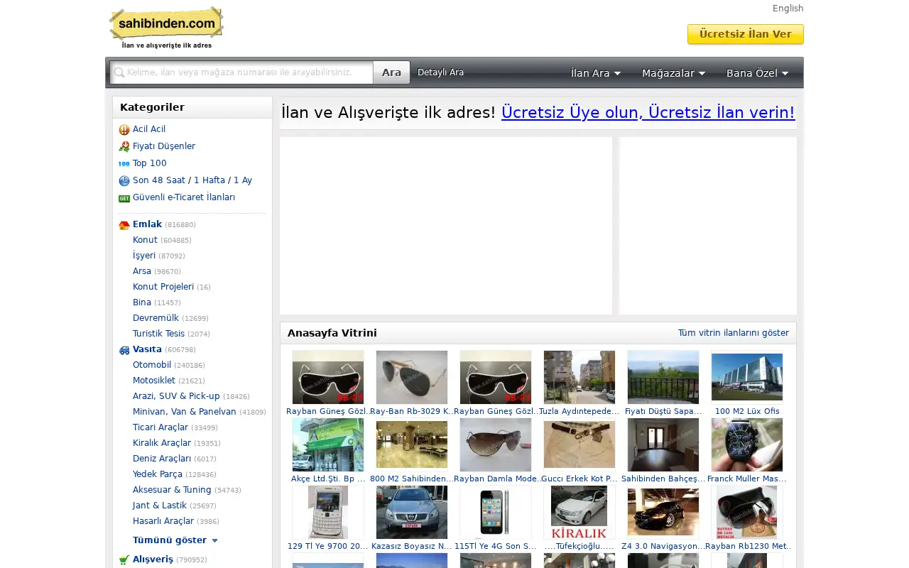 sahibinden.com in 2011