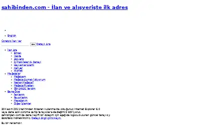 sahibinden.com in 2012