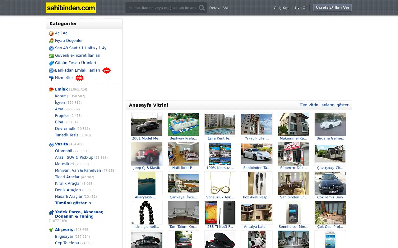 sahibinden.com in 2014