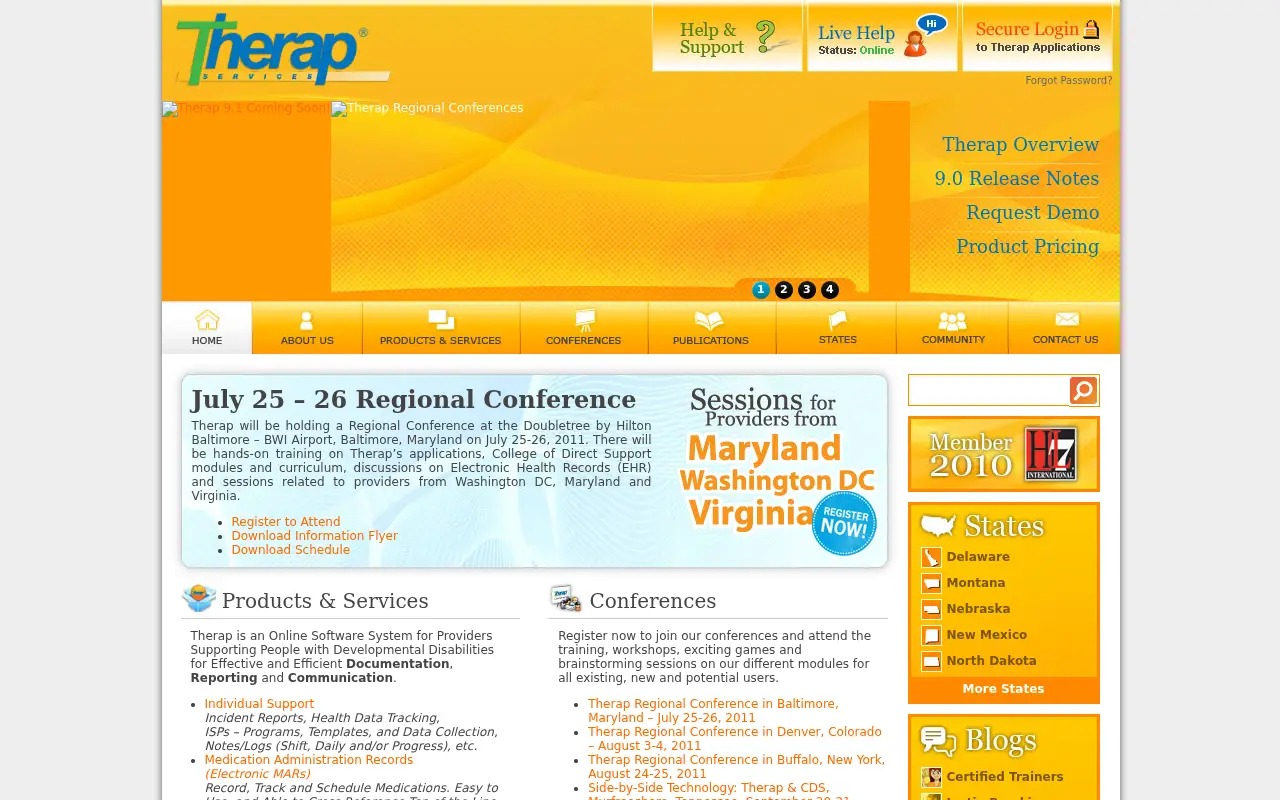 therapservices.net in 2011