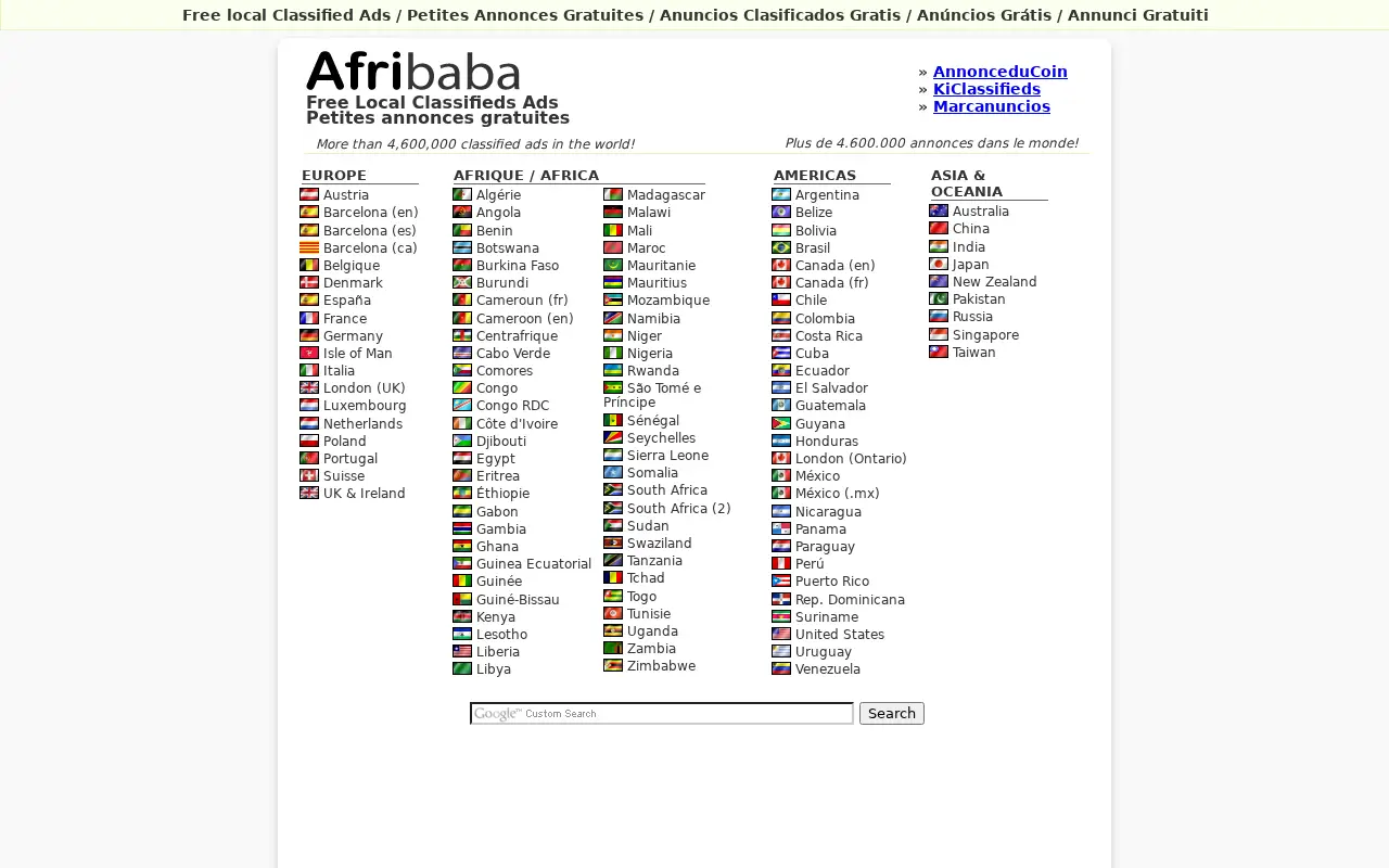 afribaba.com in 2012