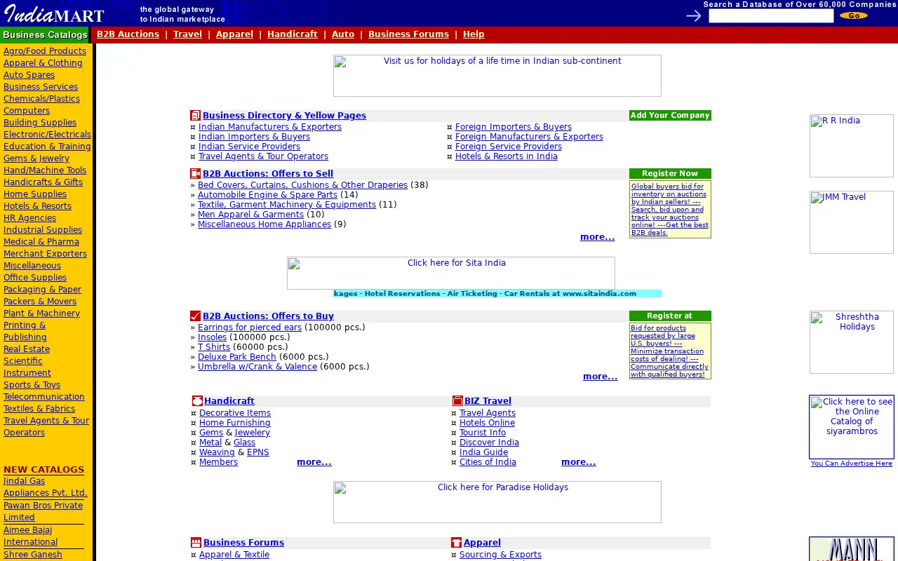 indiamart.com on June 29, 2001