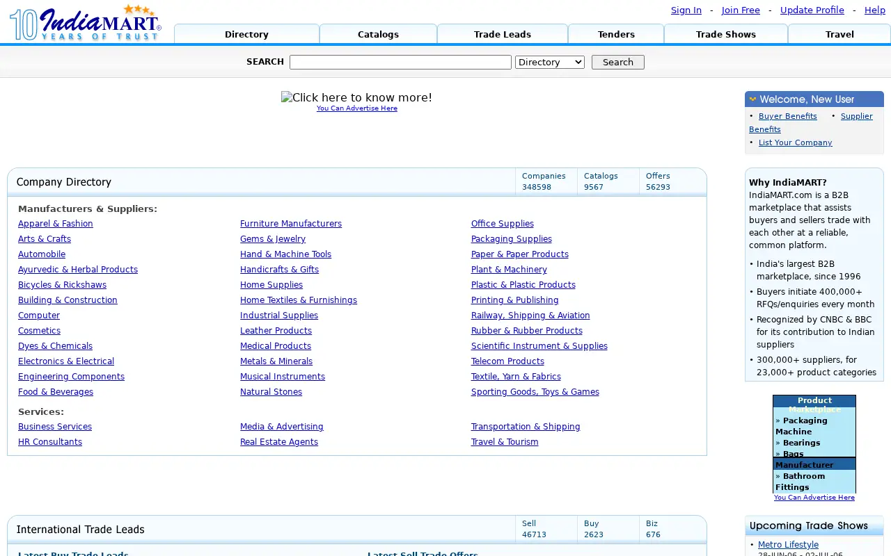indiamart.com in 2006