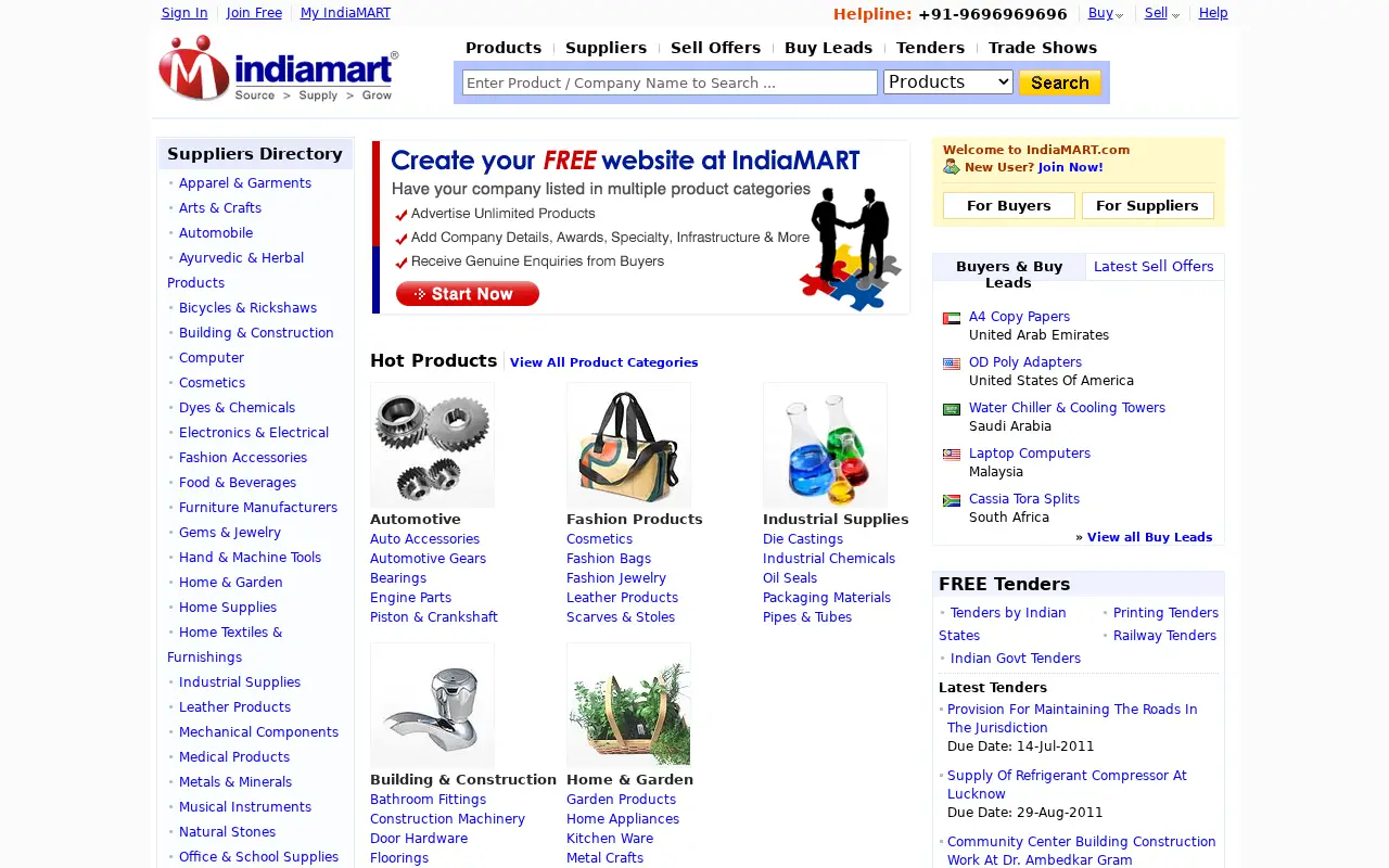 indiamart.com on July 2, 2011