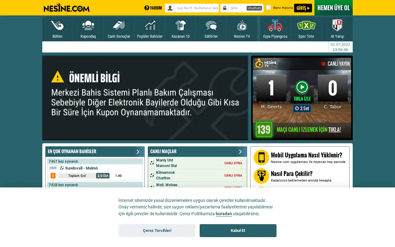nesine.com in 2022