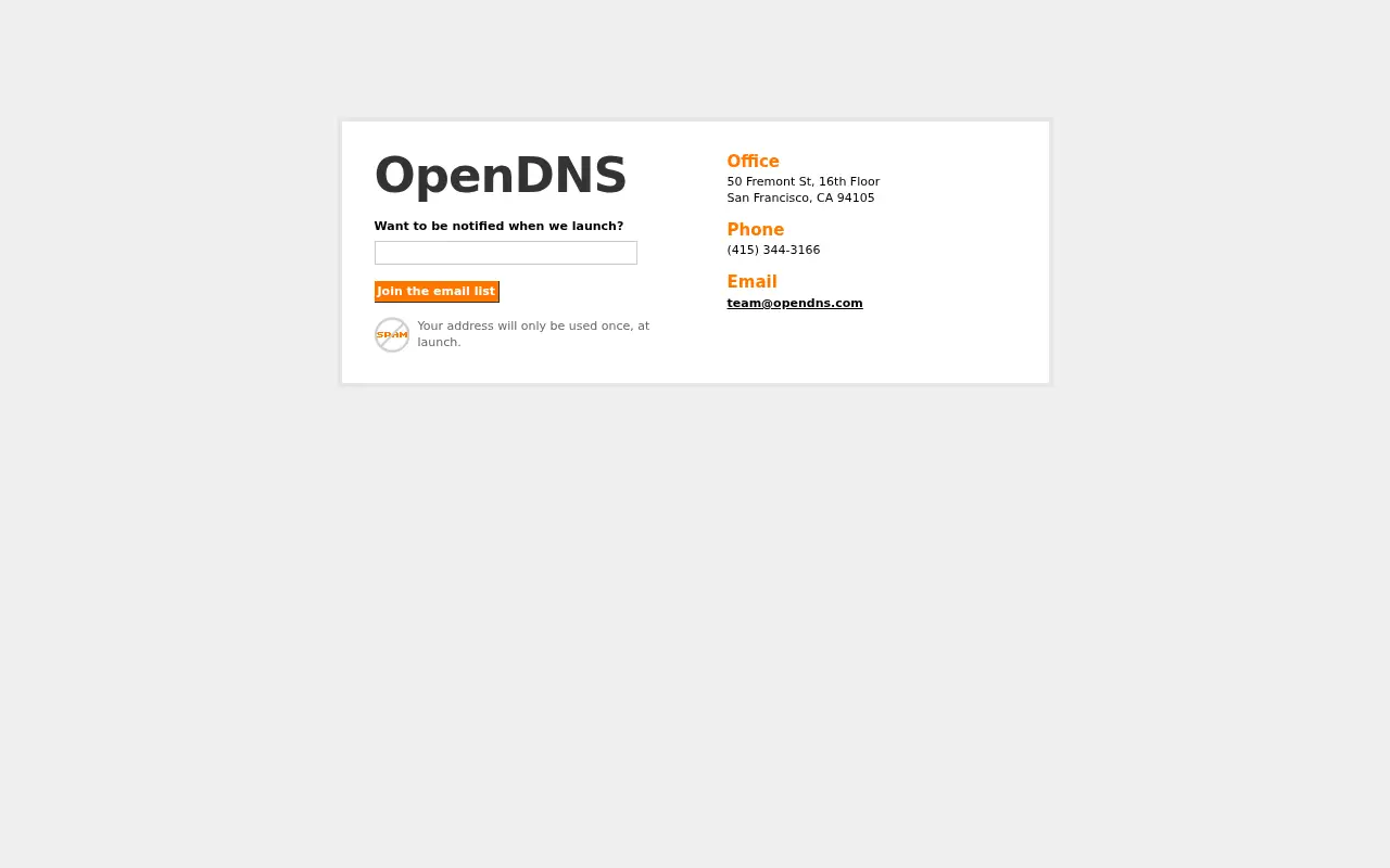 opendns.com in 2006