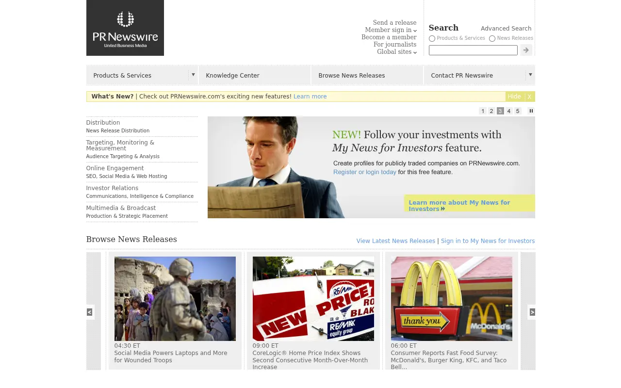 prnewswire.com in 2011