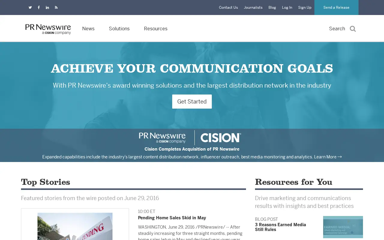 prnewswire.com on June 29, 2016