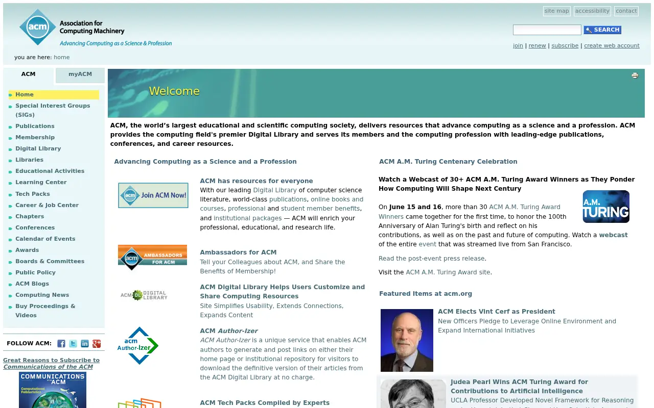 acm.org in 2012