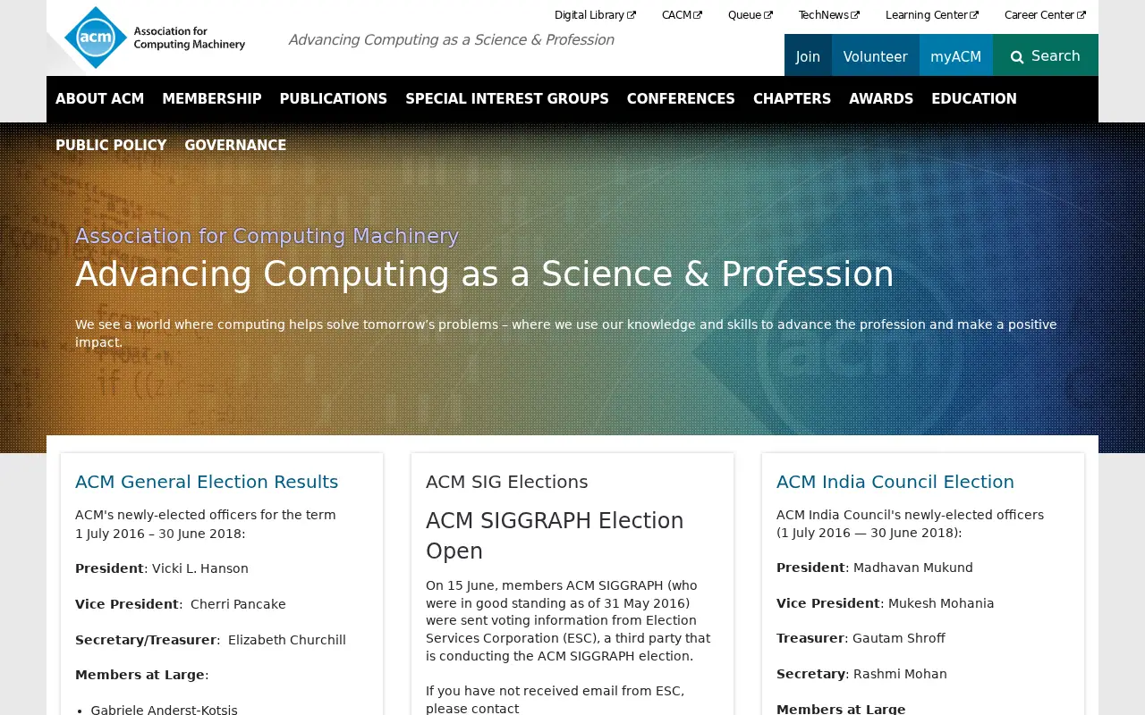 acm.org in 2016