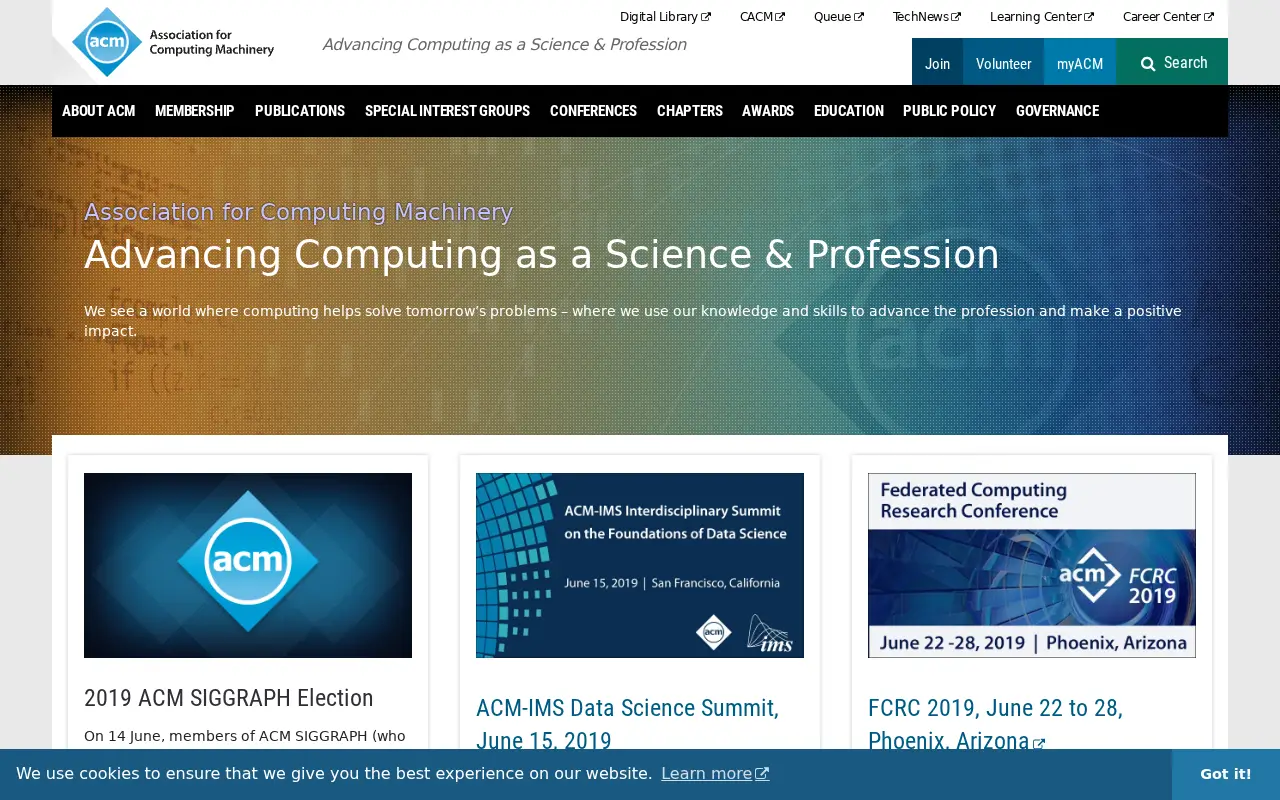 acm.org in 2019