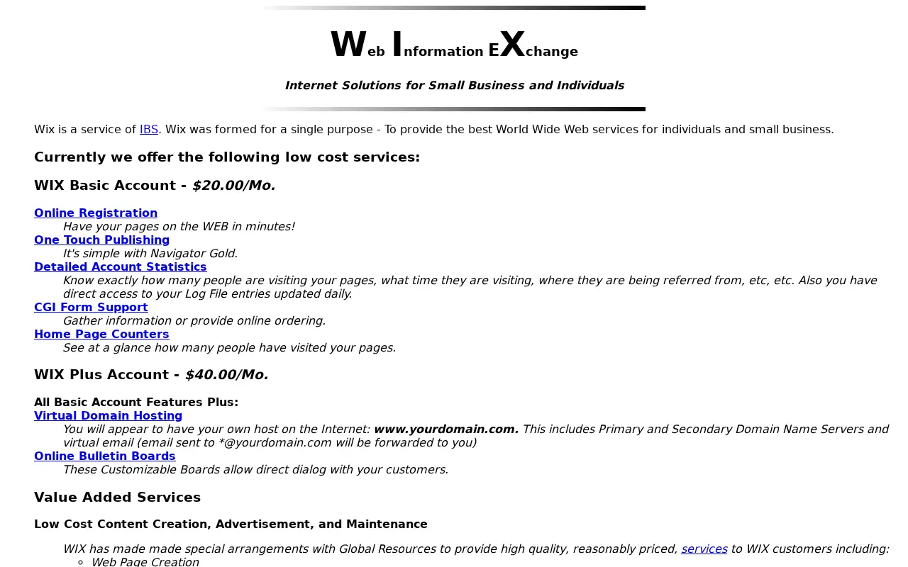 wix.com in 1996