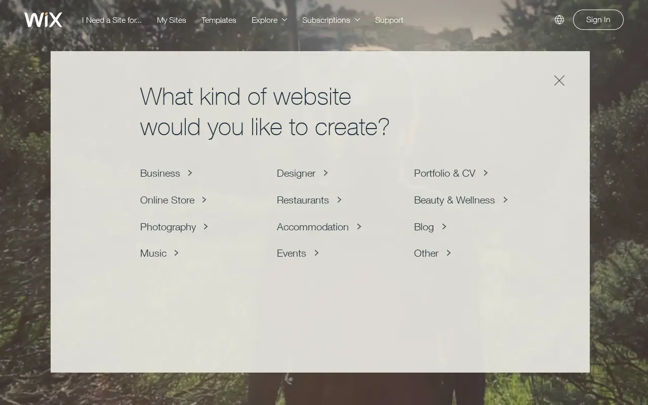 wix.com in 2016