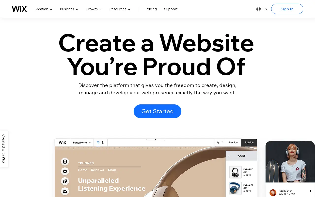 wix.com in 2021