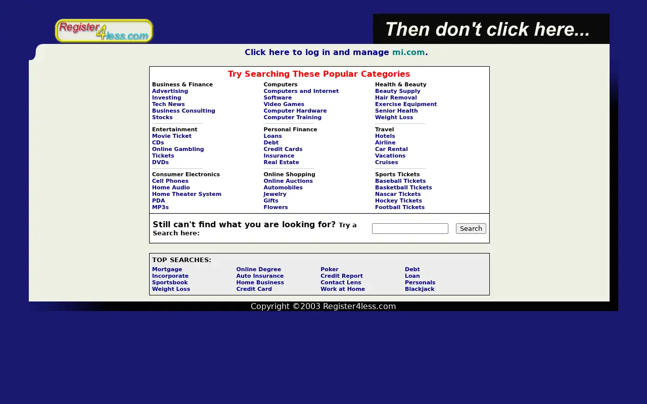 mi.com in 2003