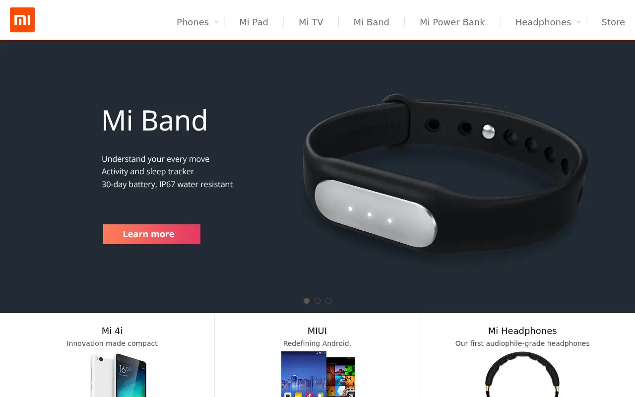 mi.com in 2015