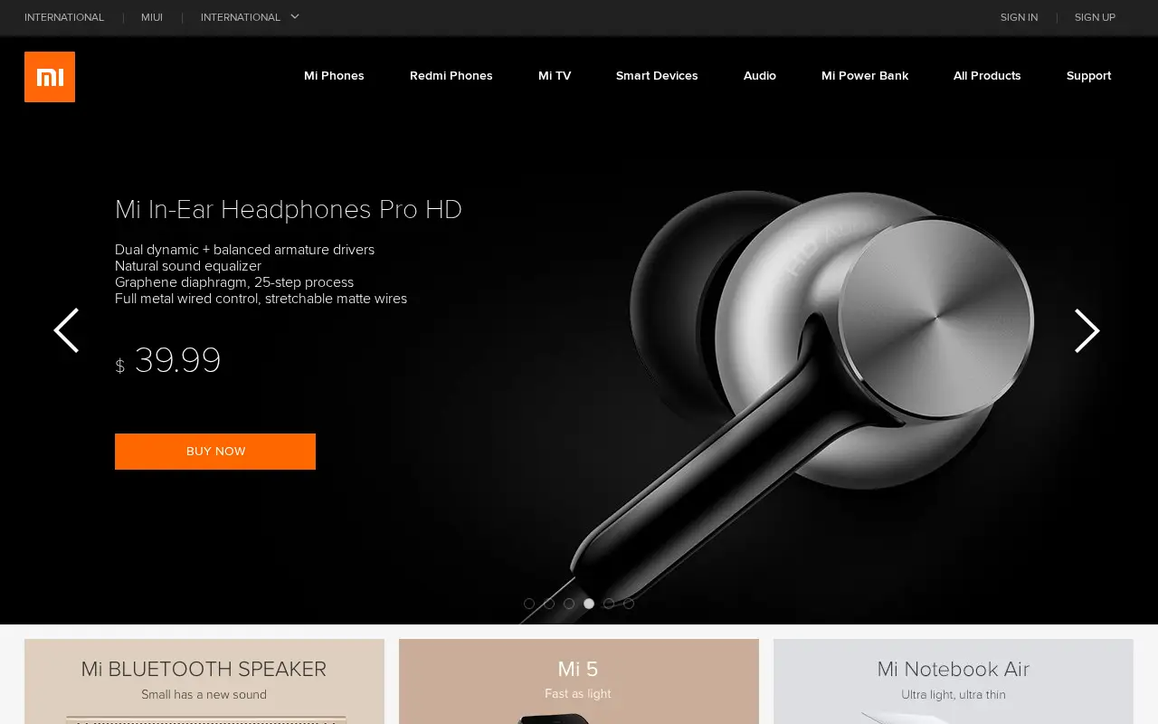 mi.com in 2017