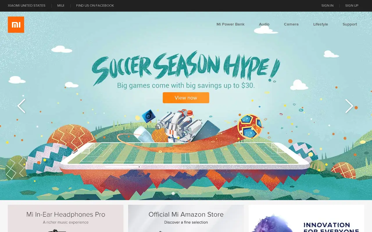 mi.com in 2018