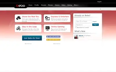 bebo.com in 2012