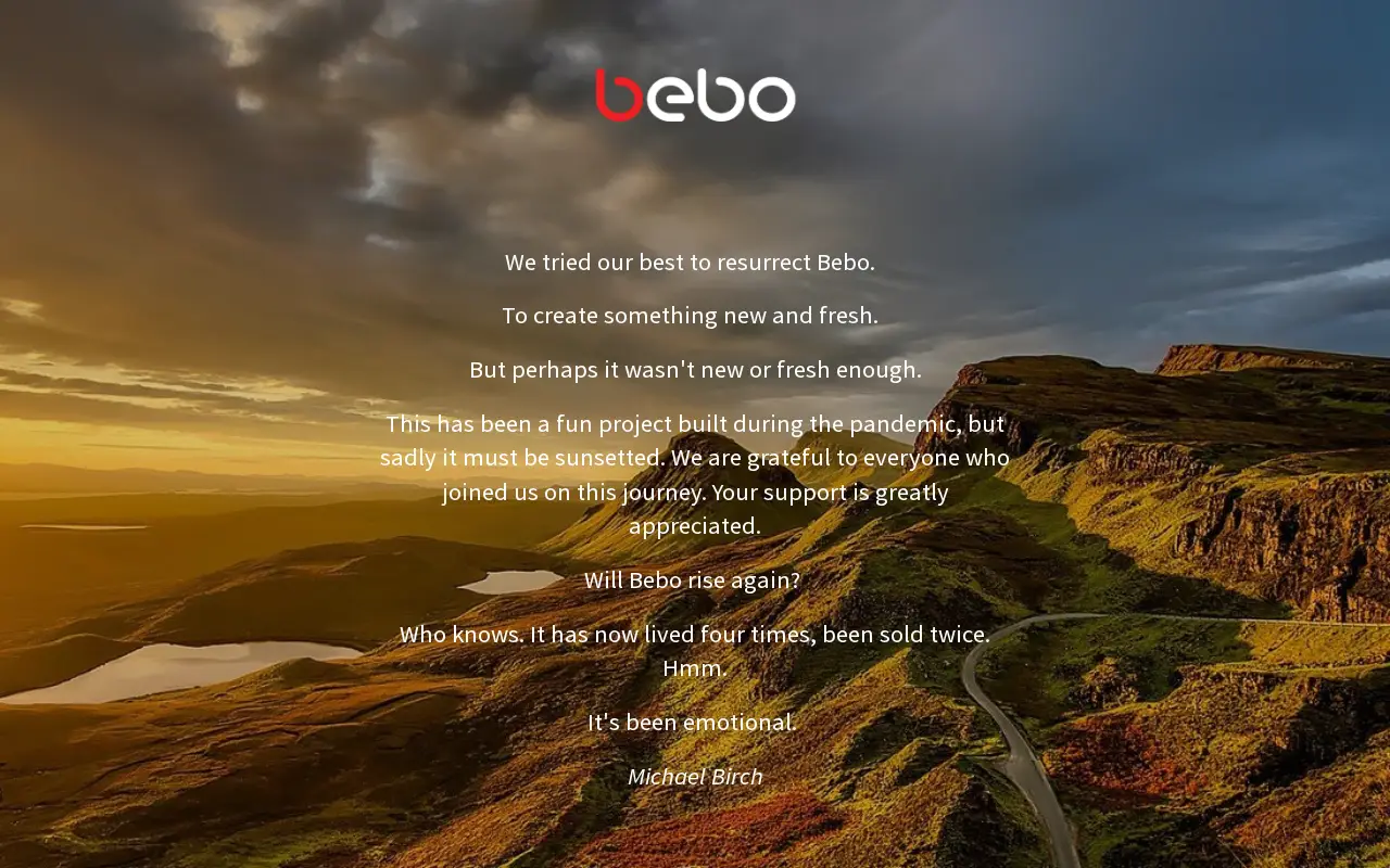 bebo.com in 2022