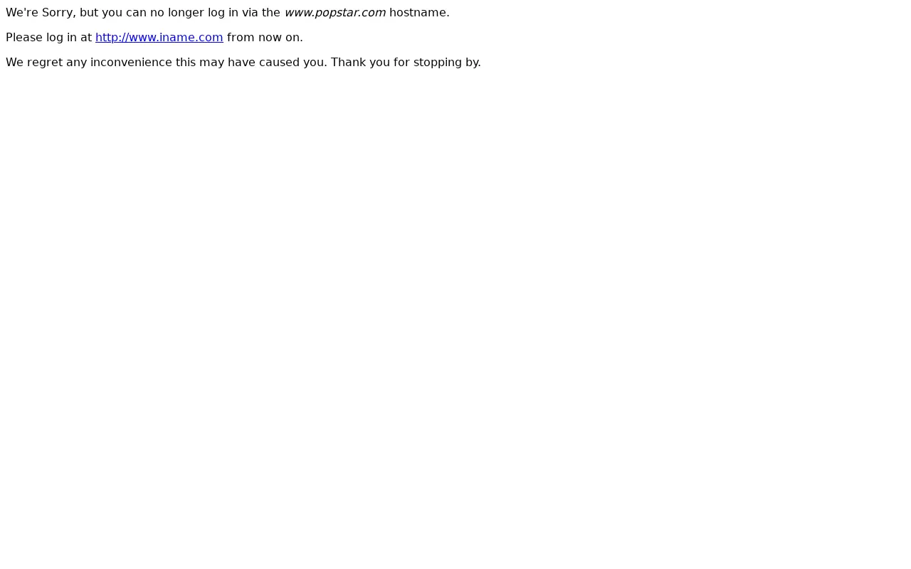popstar.com in 2001