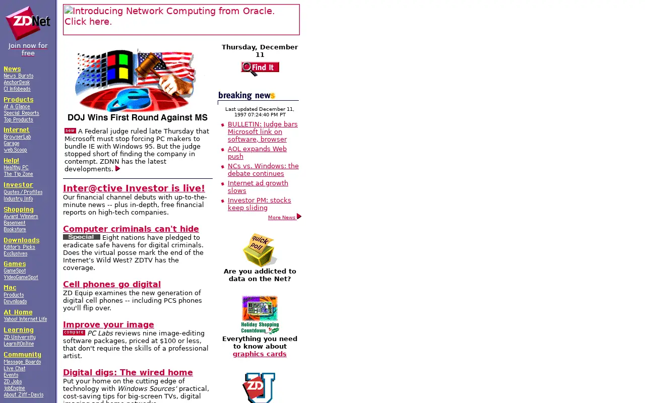 zdnet.com in 1997
