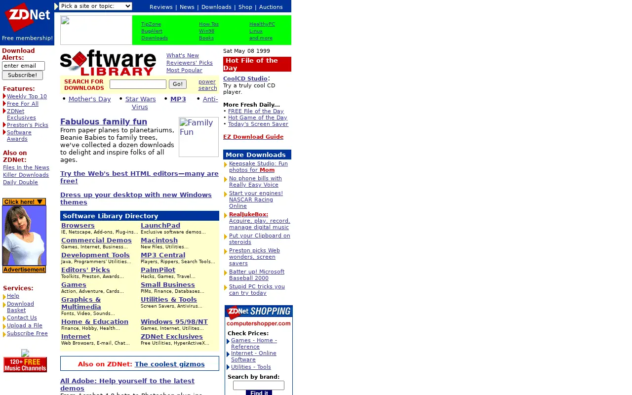 zdnet.com in 1999