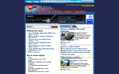 zdnet.com in 2004