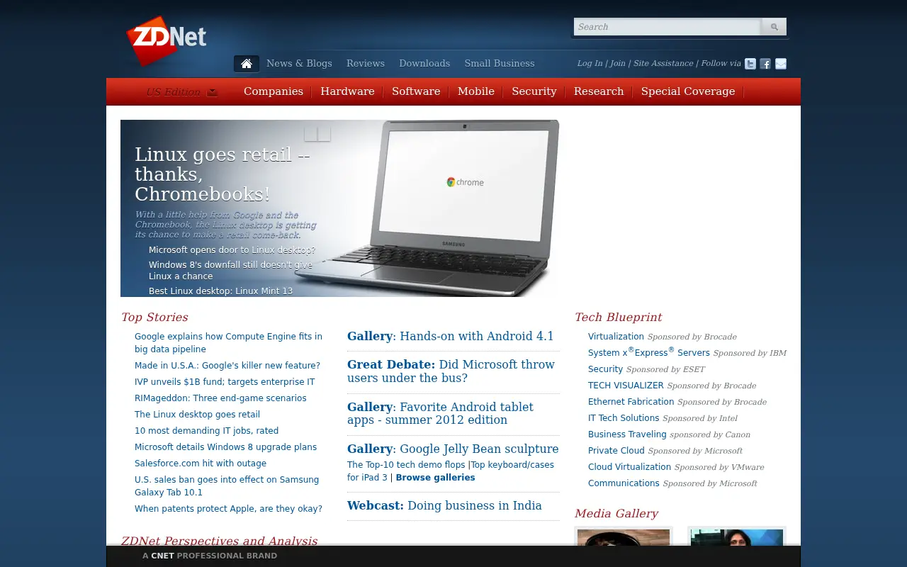 zdnet.com in 2012