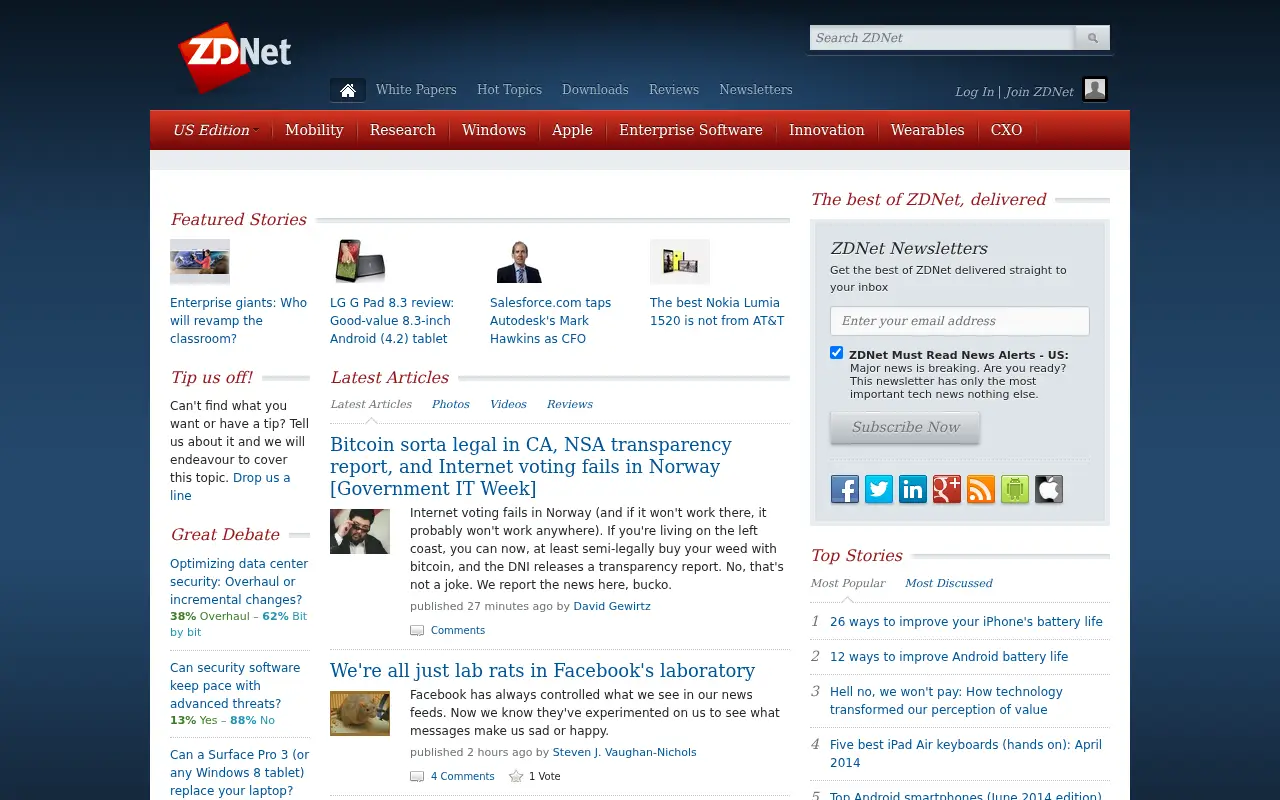 zdnet.com in 2014
