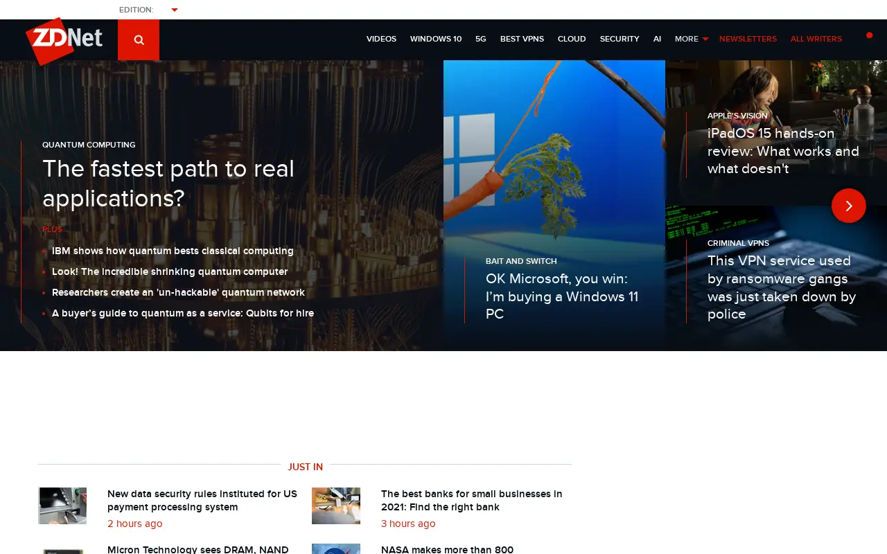 zdnet.com in 2021