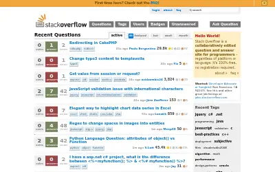 stackoverflow.com in 2009