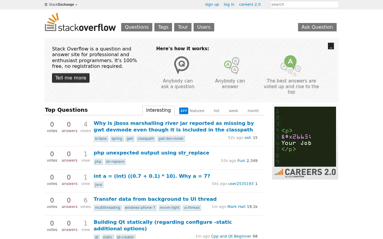 stackoverflow.com in 2013