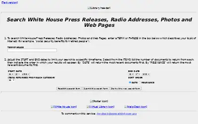 whitehouse.gov in 1996