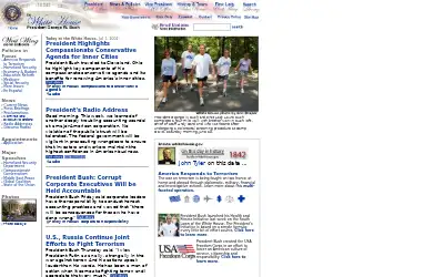 whitehouse.gov in 2002