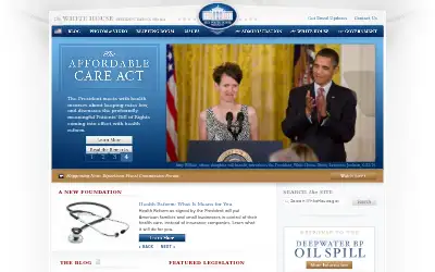whitehouse.gov in 2010