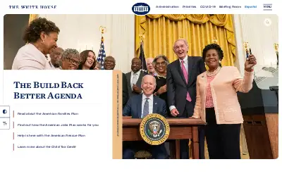 whitehouse.gov in 2021