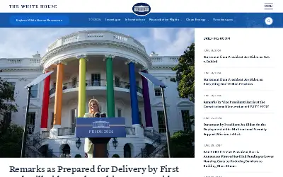 whitehouse.gov in 2024