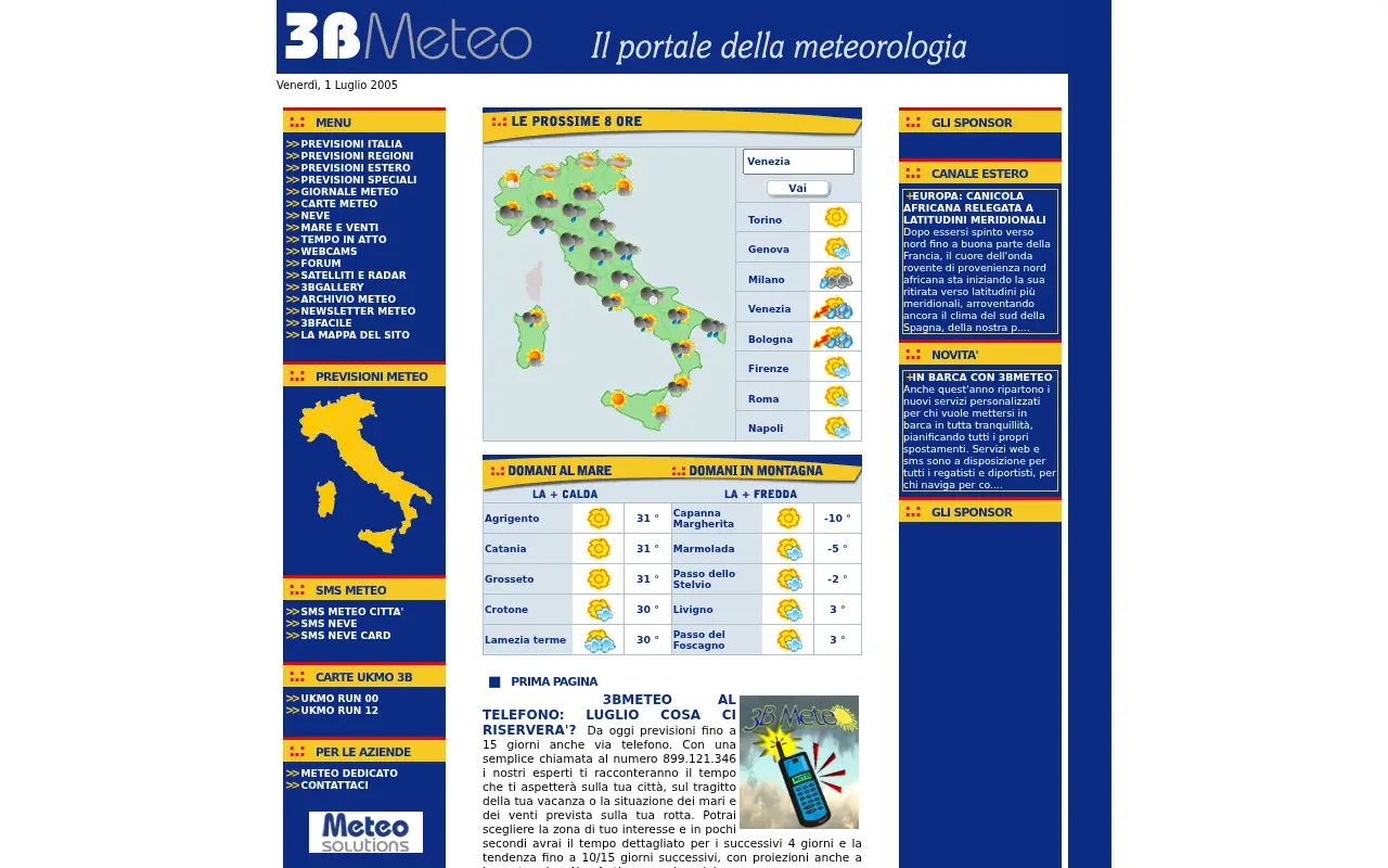3bmeteo.com in 2005