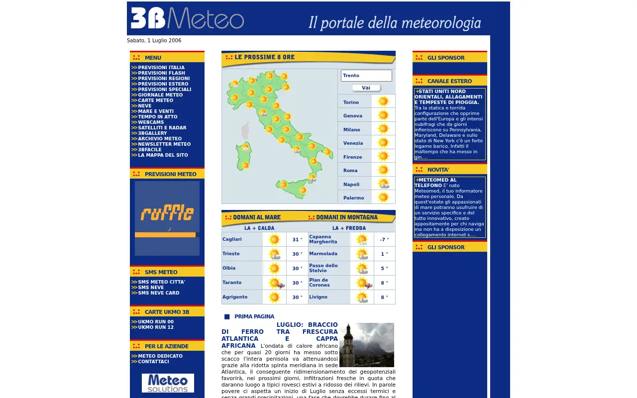 3bmeteo.com in 2006
