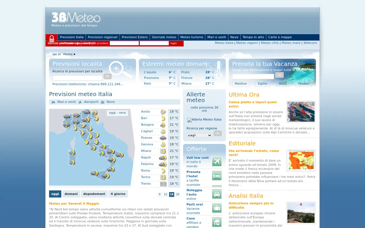 3bmeteo.com in 2008