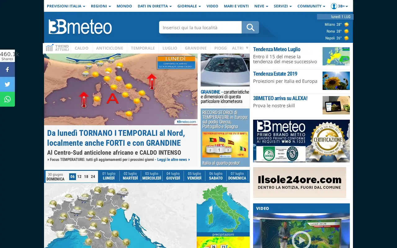 3bmeteo.com in 2019