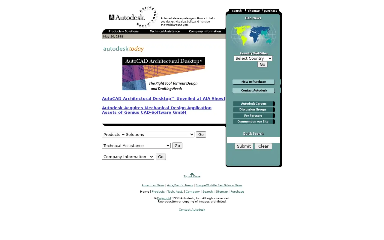 autodesk.com in 1998